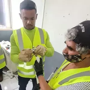 Inspeção visual: Prática do curso de Instalação e Manutenção de Ar Condicionado - Registro 2