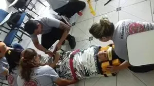 Inspeção visual: Prática do curso de Brigadista Continuada (Reciclagem Bombeiro Civil) - Registro 18