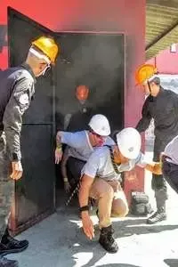 Inspeção visual: Prática do curso de Brigadista Continuada (Reciclagem Bombeiro Civil) - Registro 21