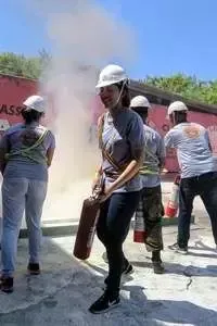 Inspeção visual: Prática do curso de Brigadista Continuada (Reciclagem Bombeiro Civil) - Registro 22