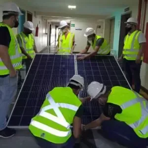 Inspeção visual: Prática do curso de Instalador e Manutenção de Energia Solar - Registro 18